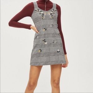 FINAL - Topshop Gingham Pinafore Dress